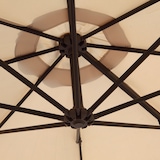 thumbnail of SVITA SVITA zweefparasol 3m met beschermhoes Parasolstandaard opvulbare 4-delige kantelparasol Zwenkparasol Licht taupe