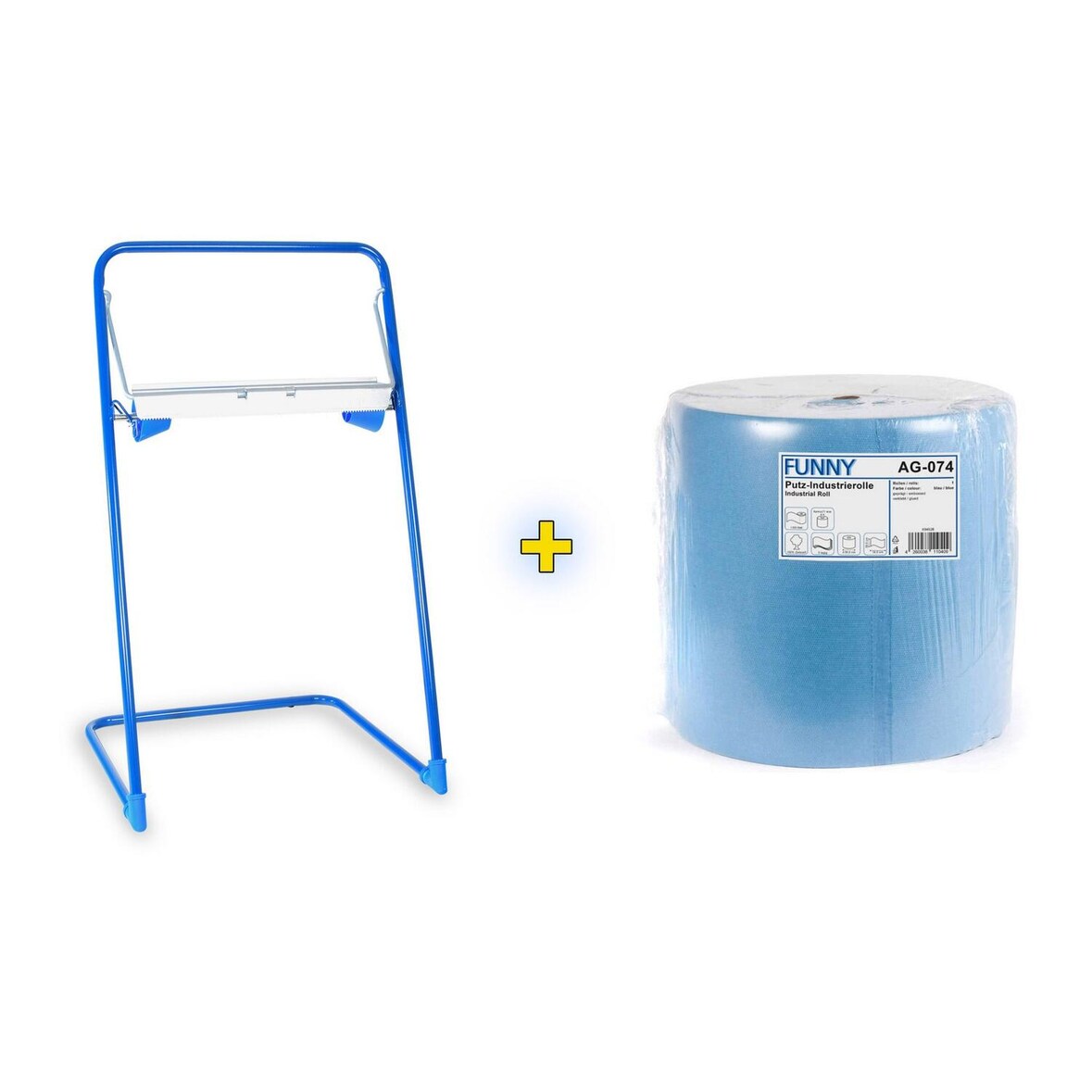 Bodenständer für Putztuchrollen inkl. 36cm breite 1000 Blatt Rolle