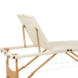 thumbnail of 3 Zonen Massageliege mit Polsterung und Holzgestellbeige
