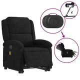 thumbnail of vidaXL Massagesessel mit Aufstehhilfe Elektrisch Schwarz Samt