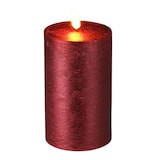 thumbnail of WellHome - LED-Wachskerze mit Timer in Metallic-Rot Ø7,5x12,5cm