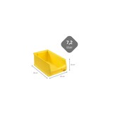 thumbnail of PROREGAL 10x Gelbe Sichtlagerbox 4.0 | HxBxT 15x20x35cm | 7,2 Liter | Sichtlagerbehälter, Sichtlagerkasten, Sichtlagerkastensortiment