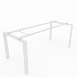 thumbnail of Oficit. Mesa de oficina y hogar. Estructura Marco Abierto blanco con tablero roble azabache. Medidas: 180x80cm (largo x ancho)