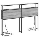 thumbnail of vidaXL Stauraum-Kopfteil Wandmontiert Grau Sonoma 140 cm Holzwerkstoff