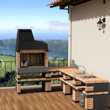 thumbnail of Module California plus xl avec évier et robinet en brique orangée