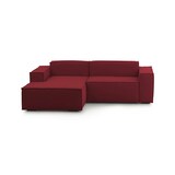 thumbnail of Dmora Divano fisso Daniela, Divano componibile a 2 posti large con penisola sinistra, 100% Made in Italy, Cm 240x170h70, Rosso
