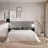 thumbnail of Testiera e Comodini, Spalliera letto, stoccaggio, 196x107x3cm, Letto 120,135,140cm, Pannelli, Stile moderno, Cemento _ 469_1