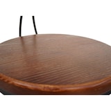 thumbnail of 2er-Set Barhocker mit Lehne | Sitzhöhe 64-83cm | höhenverstellbar drehbar Fußablage | Industrial Metall Holz | Braun | Gestell Schwarz | Barstuhl