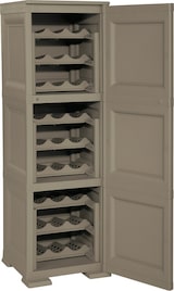 thumbnail of Tontarelli Flaschenregal Schrank, 27 Flaschen Wenge Polypropylen 40X 47 XH125CM Farbe Wenge
