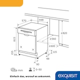 thumbnail of Exquisit Geschirrspüler EGSP6012-EB-030E inox | Spülmaschine 60 cm | ECO-Modus | Maßgedecke: 12 | Startzeitvorwahl | Einbaugerät