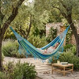 thumbnail of HEMAX, Amaca da Giardino Classica in Cotone Resistente, 270x80 cm, Comfort Outdoor, multicolore