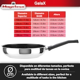 thumbnail of Magefesa Deep Galax - Juego de Sartenes 18 + 26cm, Acero Inoxidable, Libre de PFOA y Metales Pesados, Antiadherente Efecto Piedra, Induccion