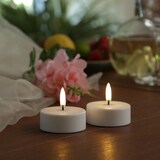thumbnail of LED Maxi Teelichter Uyuni 2 Stück aufladbar 6cm Timer Außen Feier Tischdeko