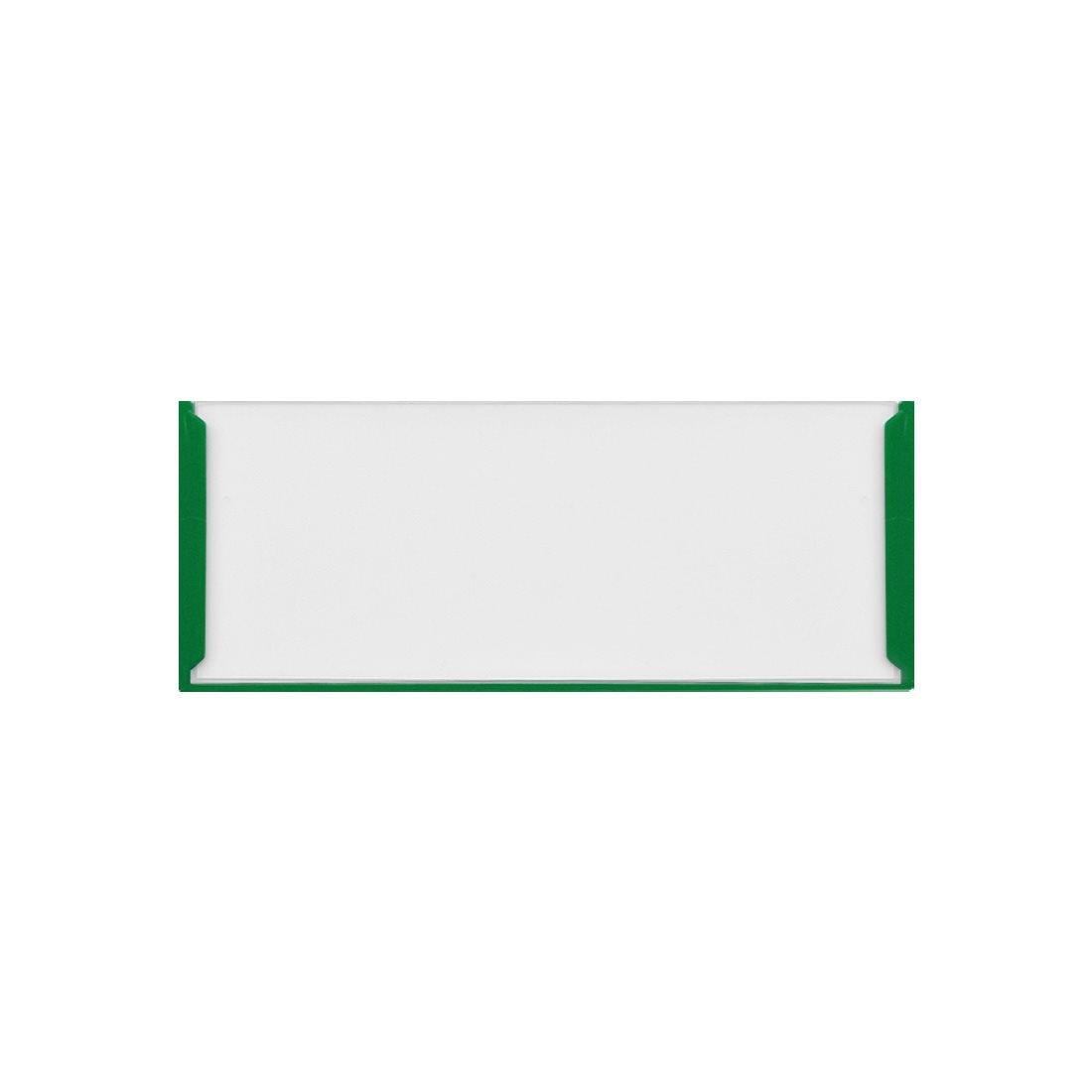 CombiCraft Etikettenhalter Aluminium selbstklebend 75x30mm in Grün - pro 10 Stück