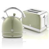 thumbnail of SWAN STP7050GNEU Retro Set Frühstück, Wasserkocher 1,8L Kabellos, 2 Breitschlitz-Toaster, Vintage, Grün, 850W