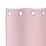 thumbnail of vidaXL Verdunkelungs-Vorhänge mit Ringen 2 pcs Babyrosa 260 x 140 cm