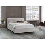 thumbnail of Dmora Letto matrimoniale Flavia, Letto contenitore con rivestimento in tessuto, 100% Made in Italy, con materasso 160x190 Cm incluso, Bianco