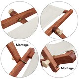 thumbnail of Sonnenliege weiß Liegestuhl Sonnendach Tisch Gartenliege Holz Deckchair Strandstuhl 10-303 S T