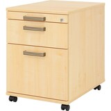 thumbnail of bümö Rollcontainer mit Hängeregistratur, Container abschließbar aus Holz in Ahorn - Rollwagen für's Büro mit Hängeregister als Schreibtisch