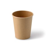 thumbnail of Pappbecher (beschichtet) 200 ml / 8 oz, Ø 80 mm, braun, 50 Stück
