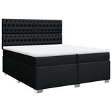 thumbnail of vidaXL Boxspringbett mit Matratze Schwarz 200x200 cm Stoff
