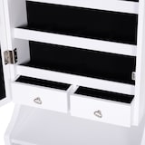 thumbnail of HOMCOM Espejo Joyero de Pie Armario de Joyerías con LED Cerradura Cajones