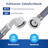 thumbnail of VIOKS Zulaufschlauch Schlauch 1,5m universal 25°C für Waschmaschine Geschirrspüler