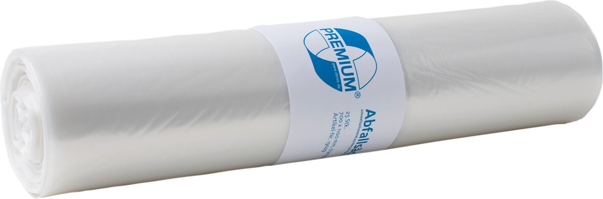 PREMIUM ® - Abfallsäcke aus Recycling-LDPE 120 l 25 Stück/Rolle, 250 Stück/Karton
