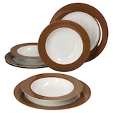 thumbnail of 8tlg. Tafelservice Nougat Doppio für 4 Personen - 4 x 545777 + 4 x 545760