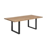 thumbnail of SIT Möbel Baumkante-Esstisch 140x80 cm | Platte Wildeiche natur | Metallgestell antikschwarz | B 140 x T 80 x H 76 cm | 07107-24 |Serie TISCHE&BÄNKE