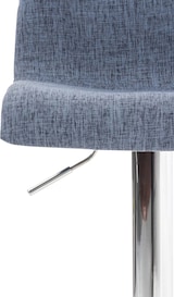 thumbnail of DELUKE® Barhocker BERLIN - Blau, Stoff | Barhocker mit Lehne Barstuhl Tresenhocker Tresenstuhl Kneipenhocker Kneipenstuhl