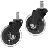 thumbnail of Gummierte Bürostuhlrollen für Teppich und Hartboden: 5er Set, 75 mm Durchmesser, geräuschlos, langlebig. 7x3x7 cm | Kadima Design