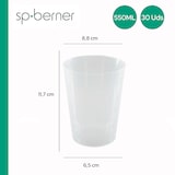 thumbnail of SP BERNER KITCHENWARE 30er Pack Großes Mehrwegglas 550ml