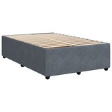 thumbnail of vidaXL Boxspringbett mit Matratze Dunkelgrau 120x190 cm Samt