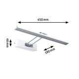 thumbnail of Paulmann Galeria Éclairage de tableau LED Beam    2700K 580lm 230V 7W  Blanc#Chrome 99892