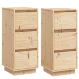 thumbnail of Helloshop26 - Buffet Sideboard Kommode Kleiderschrank Aufbewahrungsmöbel Organizer für Küche Wohnzimmer Lounge 2er-Set 32 x 34 x 75 02_0036636