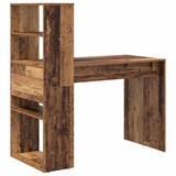 thumbnail of vidaXL Schreibtisch mit Regal Altholz 113 x 54 x 120 cm Holzwerkstoff