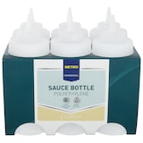 thumbnail of METRO PROFESSIONAL Quetschflasche hs016, Polyethylen/Polypropylen, Ø 7 x 20 cm, 490 ml, mit Verschlusskappe, transparent, 6 Stück