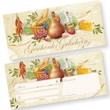 thumbnail of RUSTICO Geschenkgutscheine Gutscheine Gastro 250 Stück Werte eintragen und stempeln, Gutscheinkarten für Gastronomie, Restaurant Pizzeria italienisch