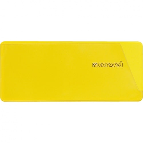 coroset® magnetische Etikettenhalter, gelb, 220x81mm, 50/VE