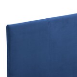 thumbnail of Cadre de lit sans matelas bleu tissu 90x200 cm Modèle Nervanel