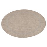 thumbnail of Teppich Balkon Unifarben Pflegeleicht Waschbar Strapazierfähig Terrasse Küche Rund Beige 160x160 cm OEKO-TEX – ALSTER von Kadima Design