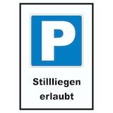 thumbnail of Parkplatz Still liegen erlaubt Symbol und Text A6 (105x148mm)