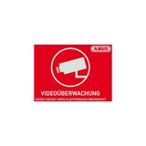 thumbnail of ABUS Security-Center Warntafel Warnaufkleber Videoüberwachung mit Logo 148 x 105 mm