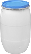 BRB Kunststofftonne 50 Liter Mit Deckel, Weiß Onli Produktbild-Vorschau 8