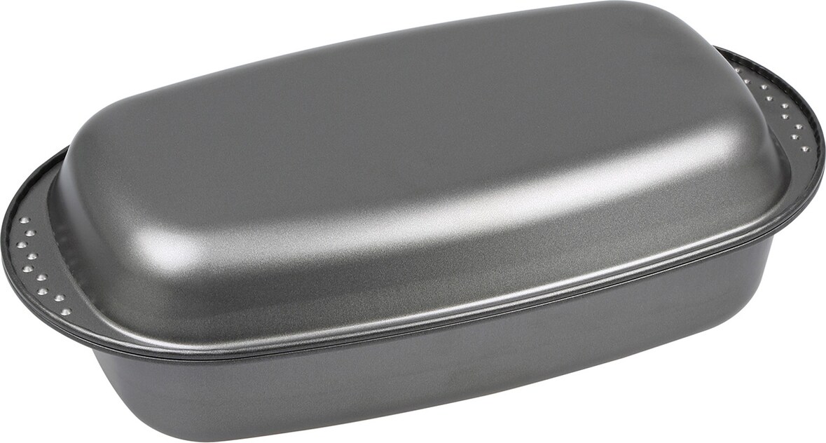 CHG  Brat- und Backofenformen mit Deckel, antihaftbeschichtet, ca. 37 x 20 x 4 / 7 cm
