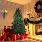 thumbnail of Árbol de Navidad Artificial 180 cm Ignífugo con 724 Ramas con 2 Tipos de Puntas de PVC Base Plegable  Soporte de Acero Decoración Navideña de Interior