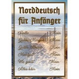 thumbnail of Norddeutsch für Anfänger Schild A5 Rückseite selbstklebend