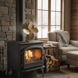thumbnail of Relaxdays Ofenventilator ohne Strom, geräuscharm, für Kamin & Ofen, hitzebetrieben, 4 Blätter, Kaminventilator, bronze