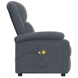 thumbnail of vidaXL Massagesessel Elektrisch Dunkelgrau Samt